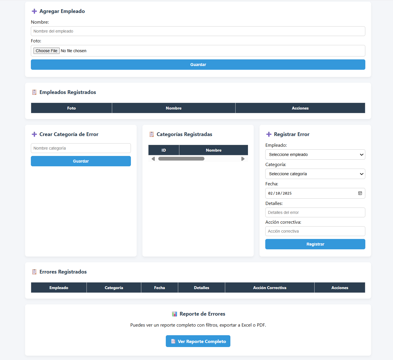 Panel admin